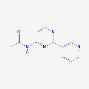 N-[2-(3-pyridinyl)-4-pyrimidinyl]acetamide