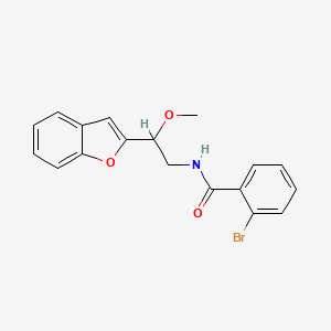 molecular formula C18H16BrNO3 B2369111 N-[2-(1-benzofuran-2-yl)-2-methoxyethyl]-2-bromobenzamide CAS No. 2191266-26-7