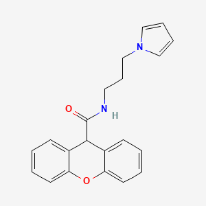 molecular formula C21H20N2O2 B2369117 N-(3-(1H-pyrrol-1-yl)propyl)-9H-xanthene-9-carboxamide CAS No. 1226437-42-8