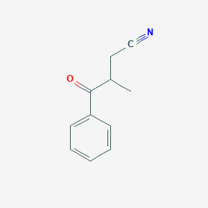 molecular formula C11H11NO B2369125 3-Methyl-4-oxo-4-phenylbutanenitrile CAS No. 51765-79-8