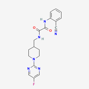 N1-(2-cyanophenyl)-N2-((1-(5-fluoropyrimidin-2-yl)piperidin-4-yl)methyl)oxalamide