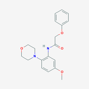 molecular formula C19H22N2O4 B236915 N-[5-methoxy-2-(4-morpholinyl)phenyl]-2-phenoxyacetamide 