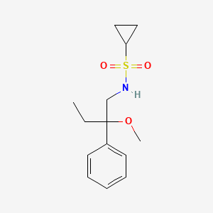 N-(2-methoxy-2-phenylbutyl)cyclopropanesulfonamide
