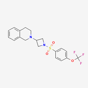 2-(1-((4-(Trifluoromethoxy)phenyl)sulfonyl)azetidin-3-yl)-1,2,3,4-tetrahydroisoquinoline