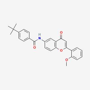 molecular formula C27H25NO4 B2369164 4-tert-butyl-N-[2-(2-methoxyphenyl)-4-oxo-4H-chromen-6-yl]benzamide CAS No. 923164-61-8