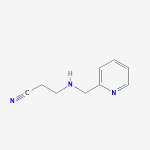 3-[(Pyridin-2-ylmethyl)amino]propanenitrile
