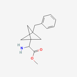 Methyl 2-amino-2-(3-benzyl-1-bicyclo[1.1.1]pentanyl)acetate