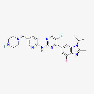 molecular formula C25H28F2N8 B2369183 Abemaciclib metabolite M2 