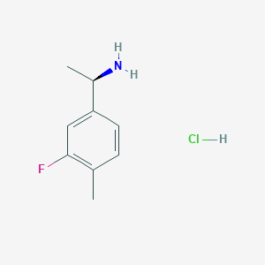 (1R)-1-(3-Fluoro-4-methylphenyl)ethan-1-amine hydrochloride