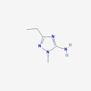 molecular formula C5H10N4 B2369235 3-ethyl-1-methyl-1h-1,2,4-triazol-5-amine CAS No. 67766-67-0