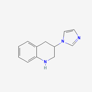 molecular formula C12H13N3 B2369241 3-(1H-imidazol-1-yl)-1,2,3,4-tetrahydroquinoline CAS No. 1249241-34-6