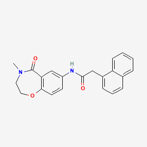 N-(4-methyl-5-oxo-2,3,4,5-tetrahydrobenzo[f][1,4]oxazepin-7-yl)-2-(naphthalen-1-yl)acetamide
