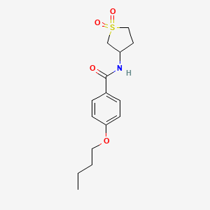 4-butoxy-N-(1,1-dioxidotetrahydrothiophen-3-yl)benzamide