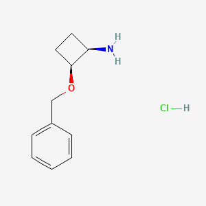 (1R,2S)-2-(benzyloxy)cyclobutan-1-amine hydrochloride