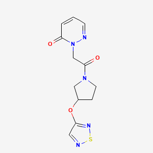 2-(2-(3-((1,2,5-thiadiazol-3-yl)oxy)pyrrolidin-1-yl)-2-oxoethyl)pyridazin-3(2H)-one