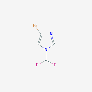 molecular formula C4H3BrF2N2 B2369327 4-bromo-1-(difluoromethyl)-1H-imidazole CAS No. 1216310-31-4