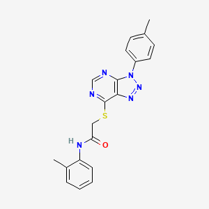 N-(o-tolyl)-2-((3-(p-tolyl)-3H-[1,2,3]triazolo[4,5-d]pyrimidin-7-yl)thio)acetamide