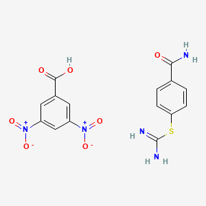4-(Carbamimidoylsulfanyl)benzamide 3,5-Dinitrobenzoate
