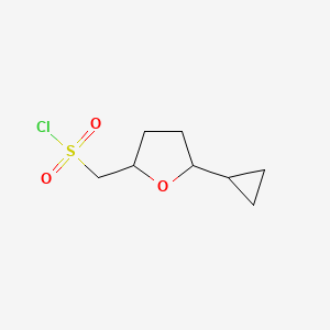 (5-Cyclopropyloxolan-2-yl)methanesulfonyl chloride
