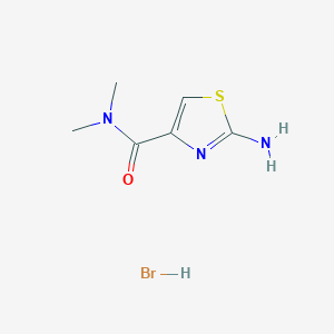 2-Amino-N,N-dimethyl-1,3-thiazole-4-carboxamide;hydrobromide
