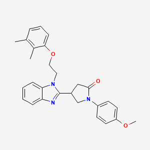 4-{1-[2-(2,3-dimethylphenoxy)ethyl]-1H-benzimidazol-2-yl}-1-(4-methoxyphenyl)pyrrolidin-2-one