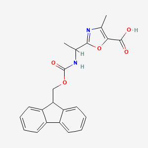 2-[1-(9H-Fluoren-9-ylmethoxycarbonylamino)ethyl]-4-methyl-1,3-oxazole-5-carboxylic acid