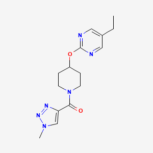 [4-(5-Ethylpyrimidin-2-yl)oxypiperidin-1-yl]-(1-methyltriazol-4-yl)methanone