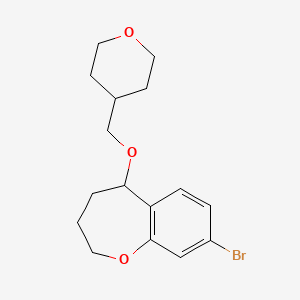 8-Bromo-5-(oxan-4-ylmethoxy)-2,3,4,5-tetrahydro-1-benzoxepine
