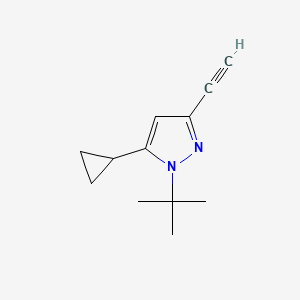1-Tert-butyl-5-cyclopropyl-3-ethynylpyrazole