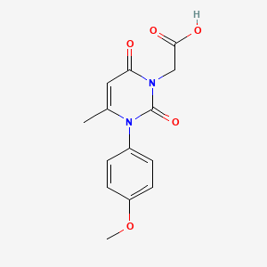 [3-(4-methoxyphenyl)-4-methyl-2,6-dioxo-3,6-dihydropyrimidin-1(2H)-yl]acetic acid