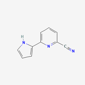 B2369471 6-(1H-Pyrrol-2-YL)pyridine-2-carbonitrile CAS No. 2060482-35-9