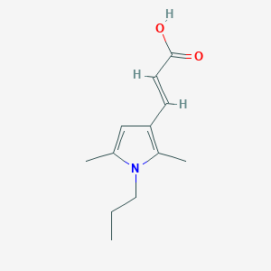 3-(2,5-dimethyl-1-propyl-1H-pyrrol-3-yl)prop-2-enoic acid