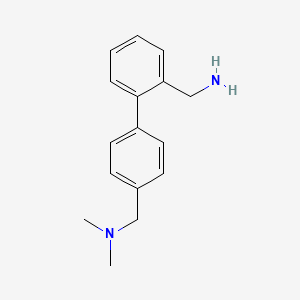 (2-{4-[(Dimethylamino)methyl]phenyl}phenyl)methanamine
