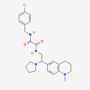 N-(4-chlorobenzyl)-N'-[2-(1-methyl-1,2,3,4-tetrahydroquinolin-6-yl)-2-pyrrolidin-1-ylethyl]ethanediamide
