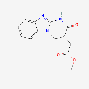 molecular formula C13H13N3O3 B2369510 Methyl (2-oxo-1,2,3,4-tetrahydropyrimido[1,2-a]benzimidazol-3-yl)acetate CAS No. 1030553-68-4