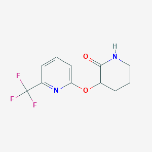 3-{[6-(Trifluoromethyl)pyridin-2-yl]oxy}piperidin-2-one