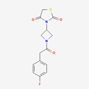 3-(1-(2-(4-Fluorophenyl)acetyl)azetidin-3-yl)thiazolidine-2,4-dione
