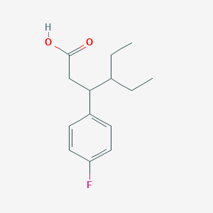 molecular formula C14H19FO2 B2369542 4-Ethyl-3-(4-fluorophenyl)hexanoic acid CAS No. 1215914-40-1