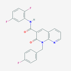 molecular formula C22H14F3N3O2 B2369547 N-(2,5-difluorophenyl)-1-(4-fluorobenzyl)-2-oxo-1,2-dihydro-1,8-naphthyridine-3-carboxamide CAS No. 946353-23-7