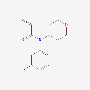 molecular formula C15H19NO2 B2369549 N-(3-Methylphenyl)-N-(oxan-4-yl)prop-2-enamide CAS No. 2305475-24-3