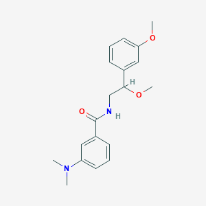 molecular formula C19H24N2O3 B2369559 3-(dimethylamino)-N-[2-methoxy-2-(3-methoxyphenyl)ethyl]benzamide CAS No. 1797879-51-6