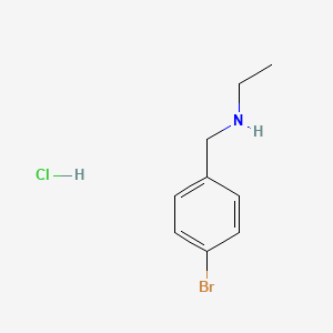 molecular formula C9H13BrClN B2369593 N-(4-Bromobenzyl)ethanamine hydrochloride CAS No. 1129306-09-7