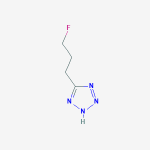 molecular formula C4H7FN4 B2369607 5-(3-fluoropropyl)-1H-1,2,3,4-tetrazole CAS No. 1536385-87-1