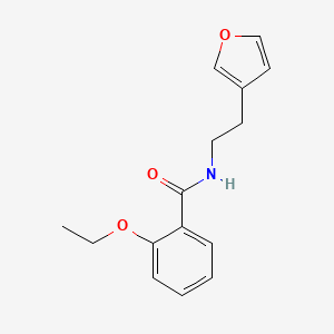 molecular formula C15H17NO3 B2369610 2-ETHOXY-N-[2-(FURAN-3-YL)ETHYL]BENZAMIDE CAS No. 1428367-67-2
