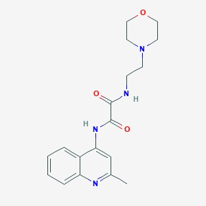 molecular formula C18H22N4O3 B2369626 N1-(2-methylquinolin-4-yl)-N2-(2-morpholinoethyl)oxalamide CAS No. 941939-26-0
