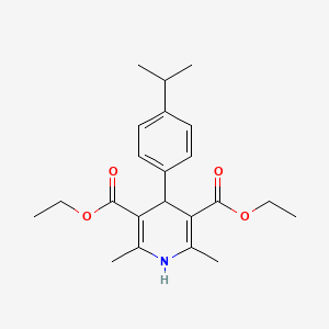 Diethyl 4-(4-isopropylphenyl)-2,6-dimethyl-1,4-dihydro-3,5-pyridinedicarboxylate
