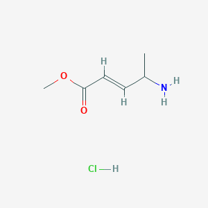 Methyl (E)-4-aminopent-2-enoate hydrochloride