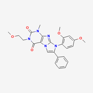 8-(2,4-dimethoxyphenyl)-3-(2-methoxyethyl)-1-methyl-7-phenyl-1H-imidazo[2,1-f]purine-2,4(3H,8H)-dione