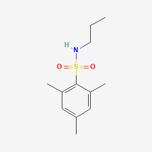 molecular formula C12H19NO2S B2369657 2,4,6-Trimethyl-N-propylbenzene-1-sulfonamide CAS No. 189341-65-9