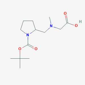 2-(((1-(tert-Butoxycarbonyl)pyrrolidin-2-yl)methyl)(methyl)amino)acetic acid